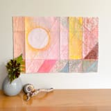"Pastel Orbit" - Original Drawings in pink by Renée Stramel