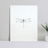 "Dragonfly" - Original Drawings in black by Angele Kamp