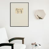 "Standing Horse Cream Pastel" - Original Drawings in multicolorassorted-colors by Dana Williamowsky