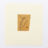 "Folded Cow Head 2 Pastel" - Original Drawings in multicolorassorted-colors by Dana Williamowsky