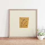 "Folded Cow Head 2 Pastel" - Original Drawings in multicolorassorted-colors by Dana Williamowsky