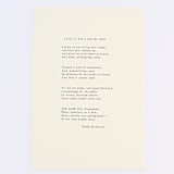 "I Like to See it Lap the Miles Poem Original" - Original Drawings in black by Dana Williamowsky