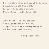 "I Like to See it Lap the Miles Poem Original" - Original Drawings in black by Dana Williamowsky
