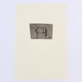 "Standing Horse Charcoal Pastel" - Original Drawings in multicolorassorted-colors by Dana Williamowsky