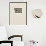 "Standing Horse Charcoal Pastel" - Original Drawings in multicolorassorted-colors by Dana Williamowsky