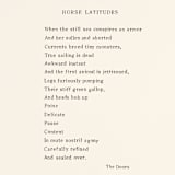 "Horse Latitudes Poem" - Original Drawings in black by Dana Williamowsky