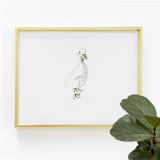 "Duck" - Original Drawings in gold by Teju Reval