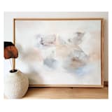 "Sand Whispers" - Original Painting in beige by AlisonJerry