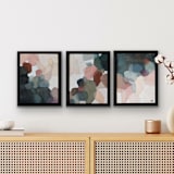 "Venn Triptych" - Original Painting in multicolor by Wendy Keller