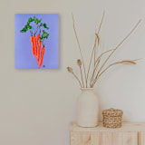 "Carrots" - Original Painting in purple by Nicole Simms
