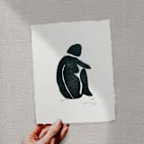 "consternation" - Original Painting in black by Maja Cunningham