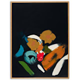 "Abstract Black Botanical Painting" - Original Painting in multicolorassorted-colors by Caryn Owen