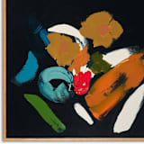 "Abstract Black Botanical Painting" - Original Painting in multicolorassorted-colors by Caryn Owen