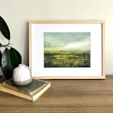 "Wide Open Spaces" - Original Painting in green by Stacy Kron
