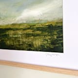 "Wide Open Spaces" - Original Painting in green by Stacy Kron