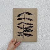 "Knotted Leaves #1" - Original Painting in natural by Alisa Galitsyna