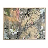 "Lean Into Gray" - Original Painting in gray by Jessalin Beutler