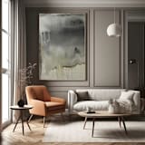 "Shadows" - Original Painting in gray by Karine Tonial Grimm