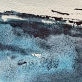 "Frozen mountain 1" - Original Painting in blue by Isabel Aguilar - Isolda