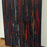 "Flux" - Original Painting in gray by Carrie Cantwell