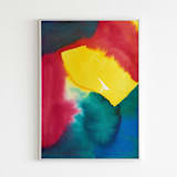 "Abstract Hues 1 Original Watercolor Painting" - Original Painting in multicolor by Alexandra Dzh