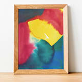 "Abstract Hues 1 Original Watercolor Painting" - Original Painting in multicolor by Alexandra Dzh
