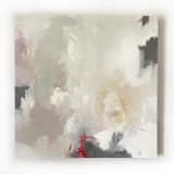 "Petunia" - Original Painting in white by Nicoletta Savod