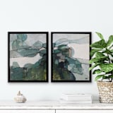 "Blue Overview" - Original Painting in blue by Wendy Keller