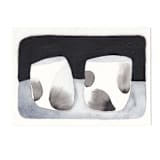 "Vessel Study - Teacups" - Original Painting in black by Danushka Abeygoda