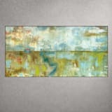 "Horizon Beyond The Door" - Original Painting in blue by Jon Leafstedt