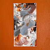 "Golden Hour, 12"x9" Abstract Painting" - Original Painting in multicolorassorted-colors by Marcy Parks