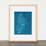 "Pepper IV Original" - Original Painting in blue by Kamala Nahas