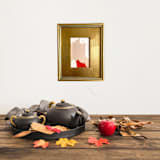 "Queen of Hearts" - Original Painting in red by Jessalin Beutler