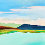 "Serenity Blues" - Original Painting in multicolor by Shraddha Dharia