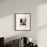 "Paper Mosaic 2" - Original Painting in multicolorassorted-colors by Elliot Stokes