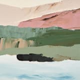 "Muted Seascape Series 2" - Original Painting in multicolorassorted-colors by Caryn Owen