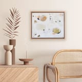 "Making Notes | 11" x 14" framed original mixed-media painting on canvas" - Original Painting in multicolor by Kayla King