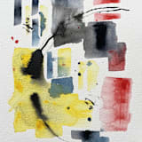 "Free Shapes 1" - Original Painting in multicolorassorted-colors by Isabel Aguilar - Isolda