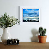 "Twilight Glow" - Original Painting in blue by Mary Hills Powell