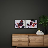 "Alma & Celeste" - Original Painting in multicolorassorted-colors by Nicole Simms