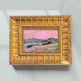 "Hudson River in Pink" - Original Painting in pink by Green Barn Studio