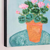 "Lace & Flowers No. 2" - Original Painting in multicolor by Lottie Aldarwish