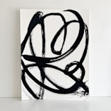 "Queen of Vines Pair" - Original Painting in black by Mary Gaspar