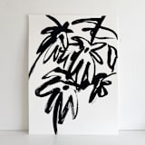 "Queen of Vines Pair" - Original Painting in black by Mary Gaspar