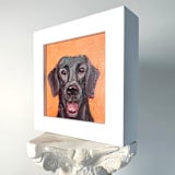"Black Lab, Original Acrylic Painting" - Original Painting in multicolorassorted-colors by Carol C. Young