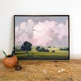 "Fresh Fields" - Original Painting in green by Stephanie Goos Johnson