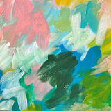 "Felicity #4" - Original Painting in pink by Amy Mullen