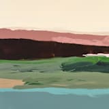 "Full Moon Tide" - Original Painting in multicolor by Caryn Owen