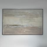 "Neutral Abstract" - Original Painting in beige by Karine Tonial Grimm