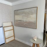 "Neutral Abstract" - Original Painting in beige by Karine Tonial Grimm